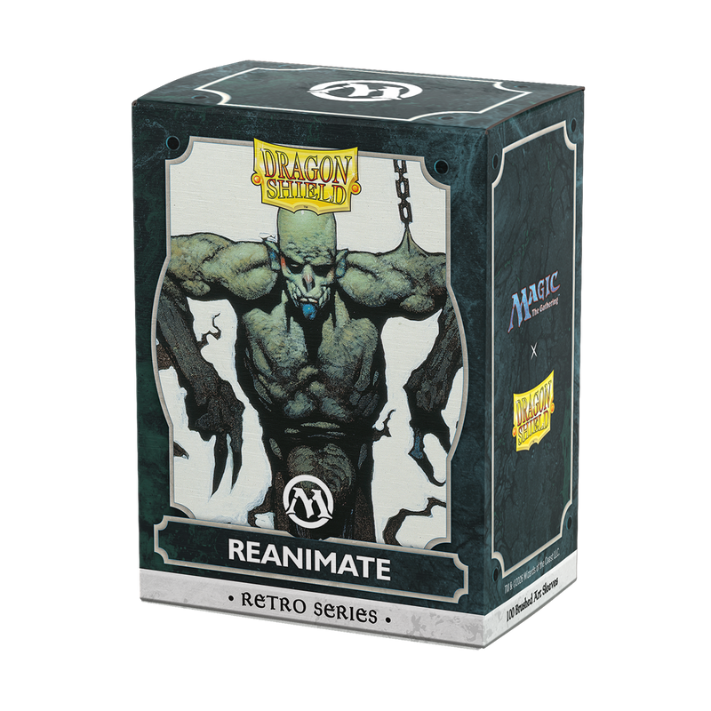 Dragon Shield Sleeves: Magic: The Gathering TCG: Retro Series Brushed Art [Reanimate] - 100 Standard Size Sleeves Card Game Dragon Shield