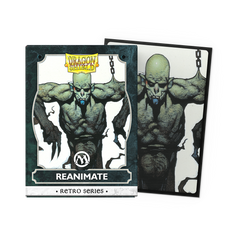 Dragon Shield Sleeves: Magic: The Gathering TCG: Retro Series Brushed Art [Reanimate] - 100 Standard Size Sleeves Card Game Dragon Shield