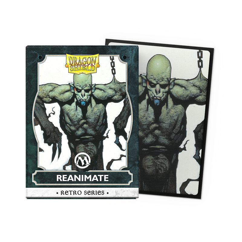 Dragon Shield Sleeves: Magic: The Gathering TCG: Retro Series Brushed Art [Reanimate] - 100 Standard Size Sleeves Card Game Dragon Shield