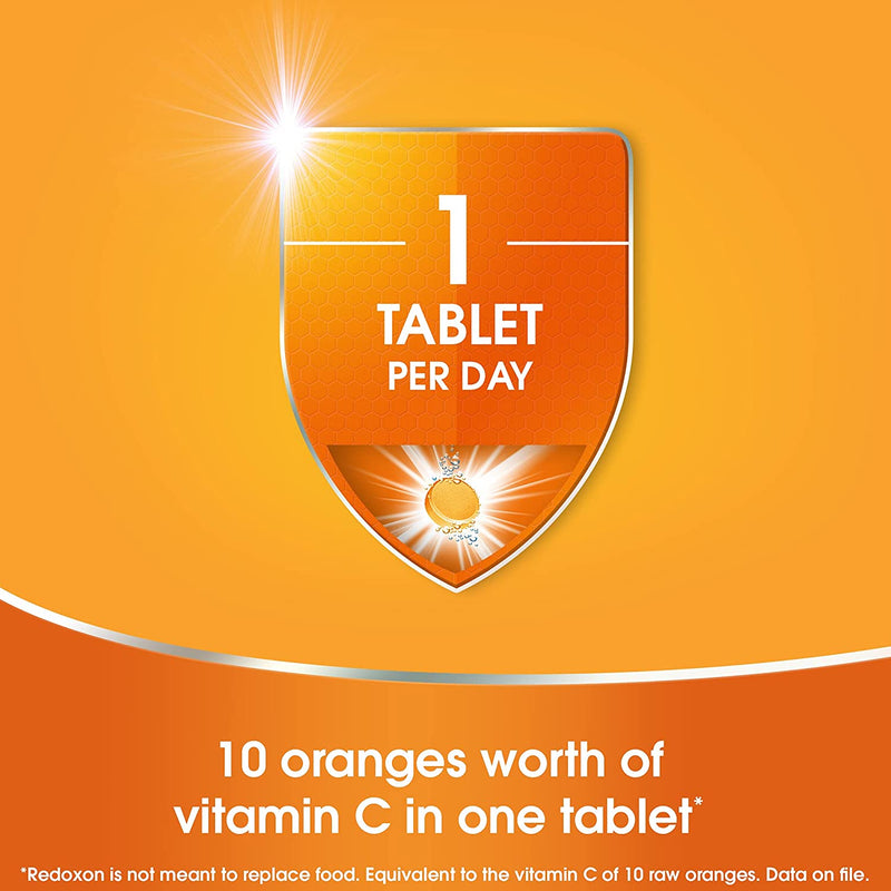 Redoxon Double Action Effervescent Tablets - Vitamin C 1000mg and Zinc 10mg - 4 x 15 Count Healthcare Ester-C   