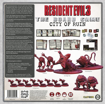 Resident Evil 3: The Board Game - City of Ruin Expansion [Board Game, 1-4 Players] Board Game Steamforged Games   