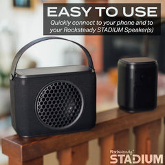 Rocksteady Stadium Subwoofer| Link Unlimited Speakers | 16 Hour Battery Life| Bluetooth Portable Bass Electronics Rocksteady   