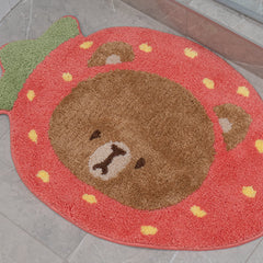 milkmochabear: Mocha Strawberry Rug Home Decor Milkmochabear   