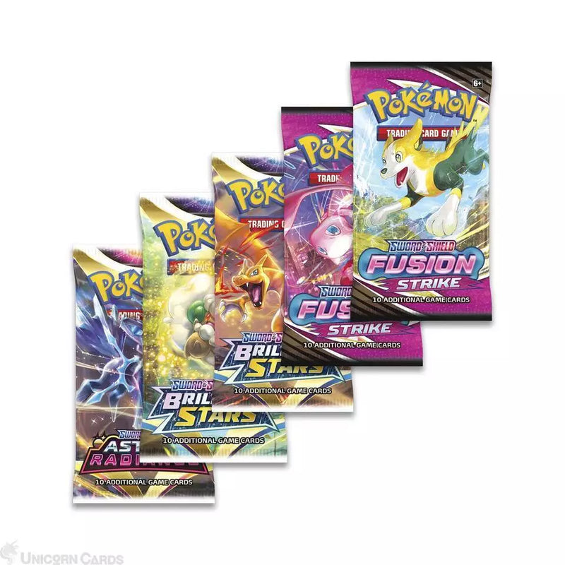 Pokemon TCG: Kleavor VSTAR Premium Collection - 5 Booster Packs Card Game Pokemon   