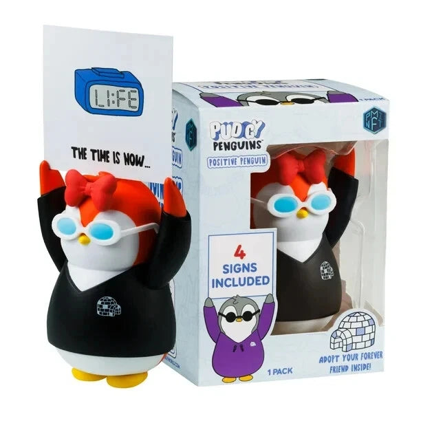 Pudgy Penguins: 4.5 Inch Figurine Positive Penguin - Pixie Paige Toys & Games Pudgy Penguins