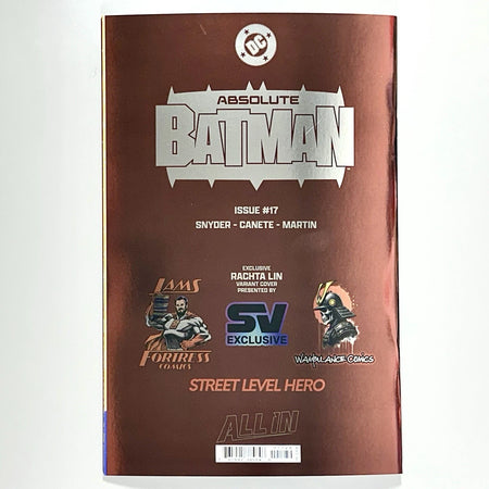 Absolute Batman: #17 [Rachta Lin X Shopville Megacon Exclusive SPOT FOIL Trade] Comics DC Comics