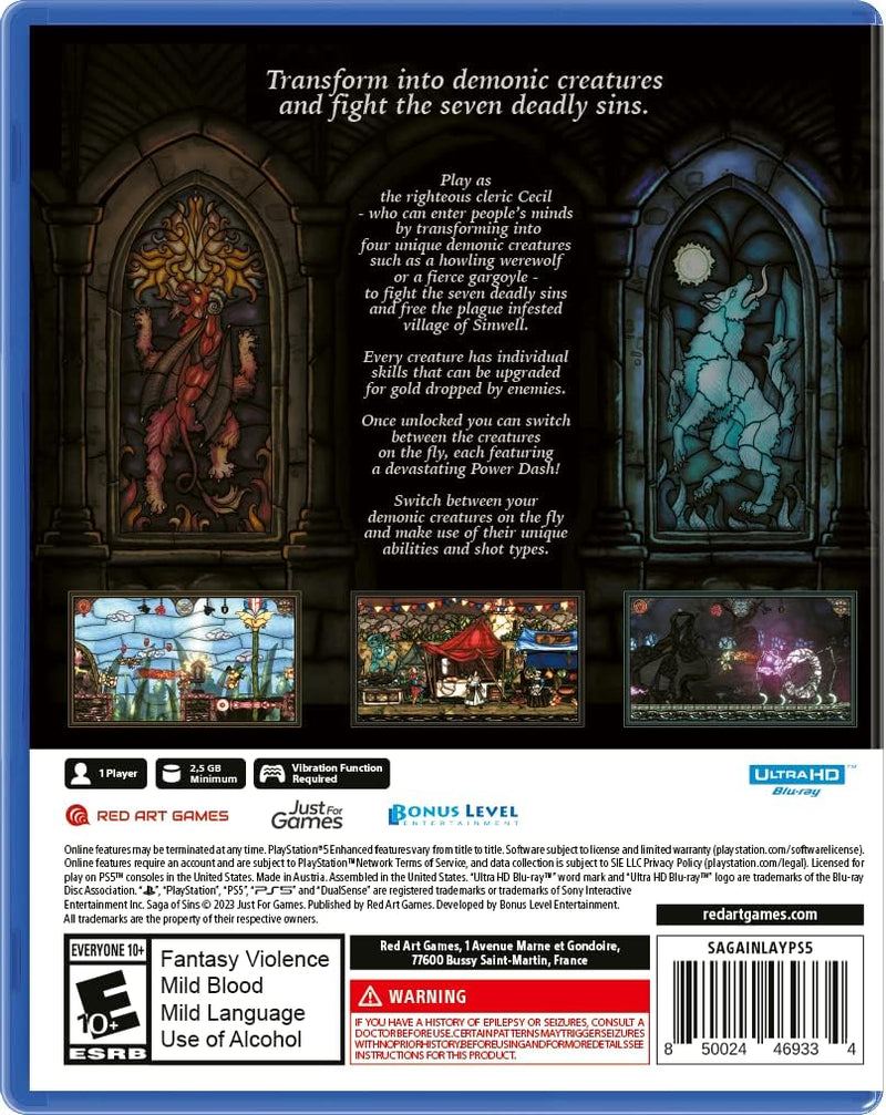 Saga of Sins [PlayStation 5] PlayStation 5 Video Game Red Art Games   