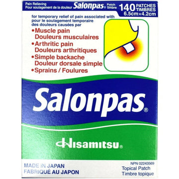 Salonpas Pain Relieving Patch - 140 Patches [Healthcare] Healthcare Hisamitsu   