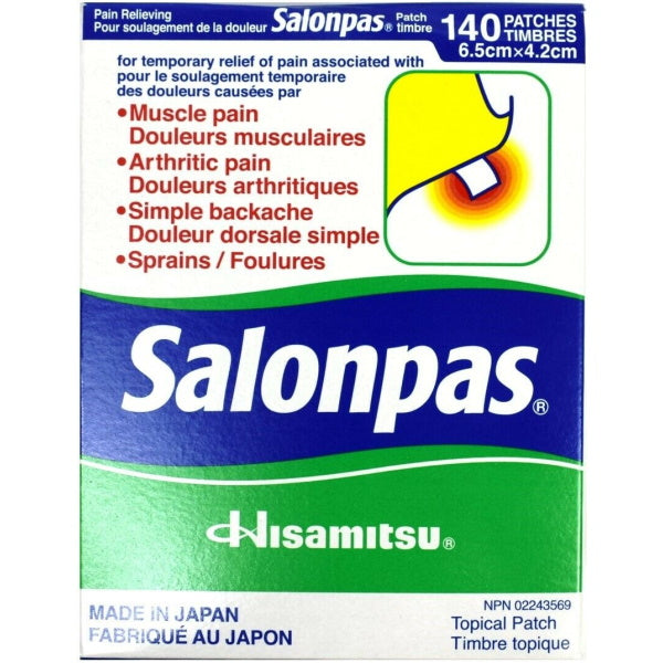 Salonpas Pain Relieving Patch - 140 Patches [Healthcare] Healthcare Hisamitsu   