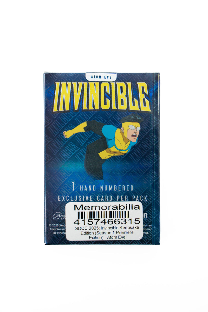SDCC 2025: Invincible Keepsake Edition (Season 1 Premiere Edition) - Atom Eve 1/500 Laser Signagraph Autograph Hand Numbered