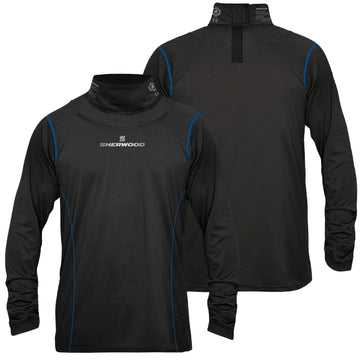 Sherwood: Long Sleeve with Intergrated Neck Guard Black - Junior [Sporting Goods] Sports & Outdoors Sherwood   