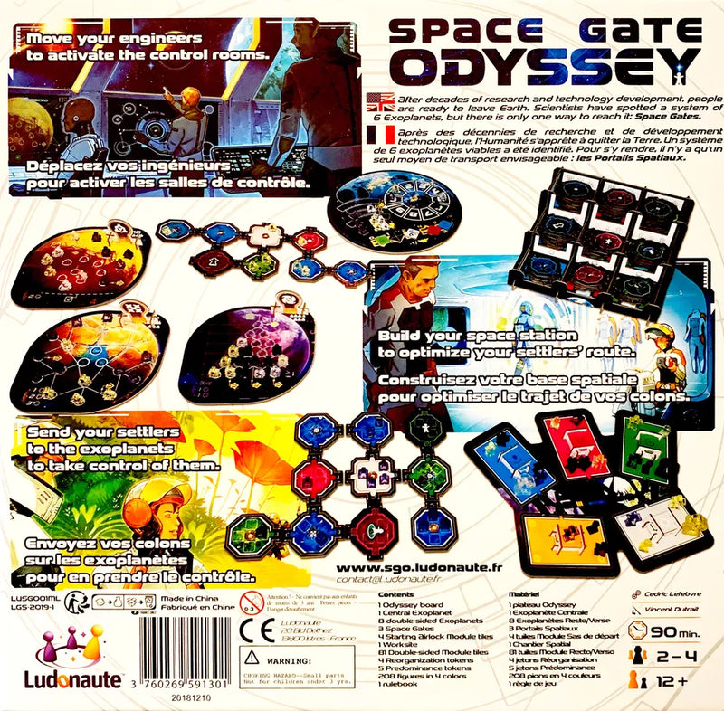 Space Gate Odyssey [Board Game, 2-4 Players] Board Game Ludonaute   