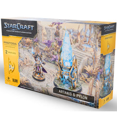 Starcraft: The Miniatures Game: Protoss: Artanis & Pylon Hero Expansion Set Tabletop Miniatures Archon Studios