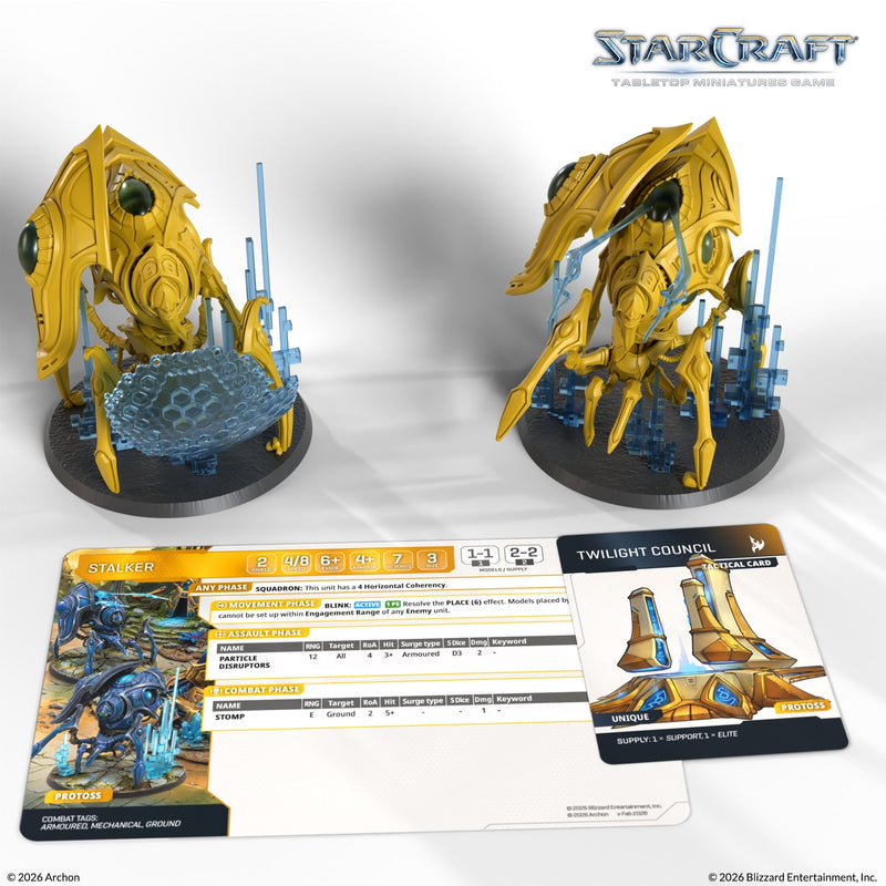 Starcraft: The Miniatures Game: Protoss: Stalker Expansion Set Tabletop Miniatures Archon Studios