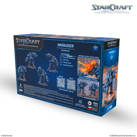 Starcraft: The Miniatures Game: Terran: Marauder Expansion Set Tabletop Miniatures Archon Studios