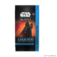 Star Wars Unlimited TCG: Legends of the Force Carbonite Booster Box - 12 Packs Card Game Fantasy Flight Games