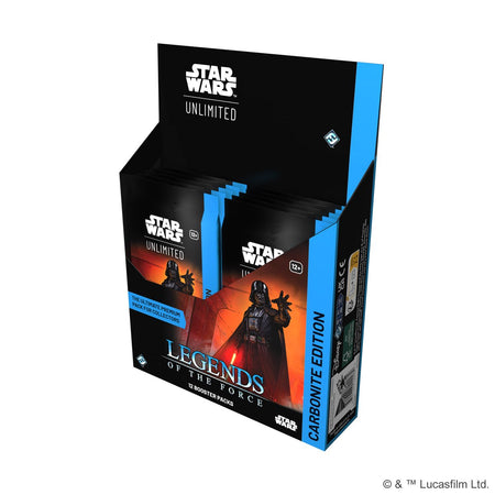 Star Wars Unlimited TCG: Legends of the Force Carbonite Booster Box - 12 Packs Card Game Fantasy Flight Games