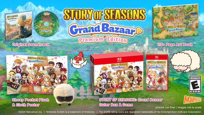 Story of Seasons Grand Bazaar - Premium Edition [Nintendo Switch 2] Nintendo Switch 2 Video Game XSEED Games