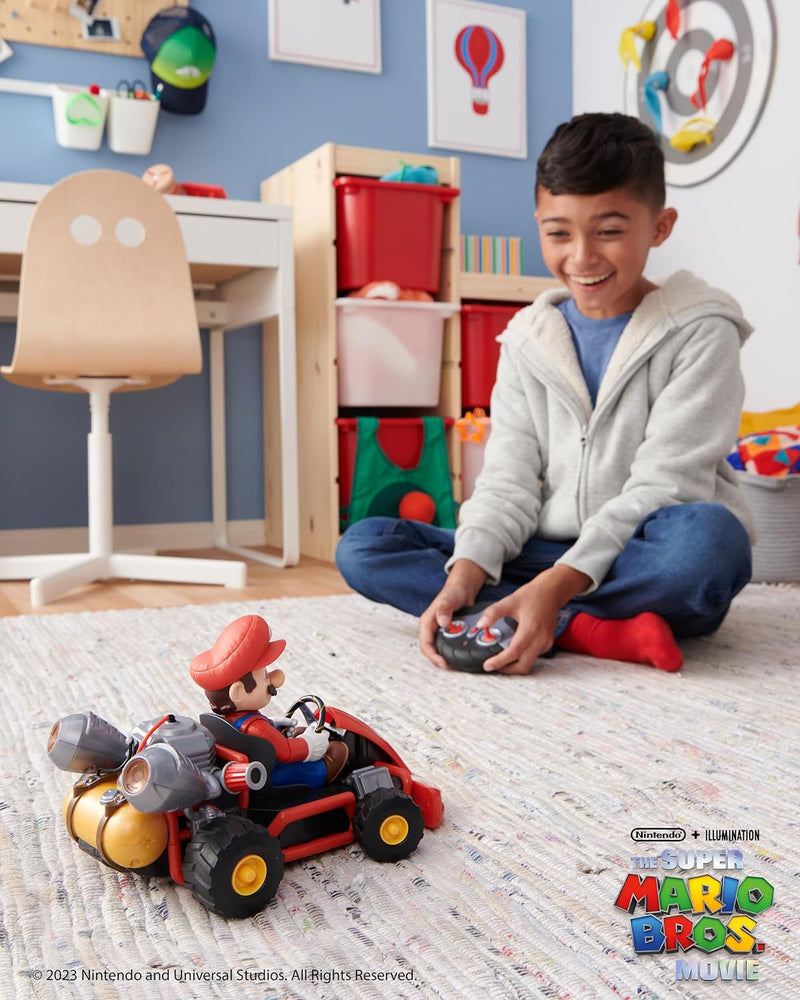 The Super Mario Bros. Movie: Rumble R/C Kart Racer [Toys, Ages 4+] Toys & Games JAKKS Pacific   