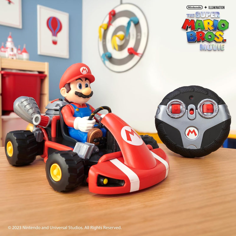 The Super Mario Bros. Movie: Rumble R/C Kart Racer [Toys, Ages 4+] Toys & Games JAKKS Pacific   