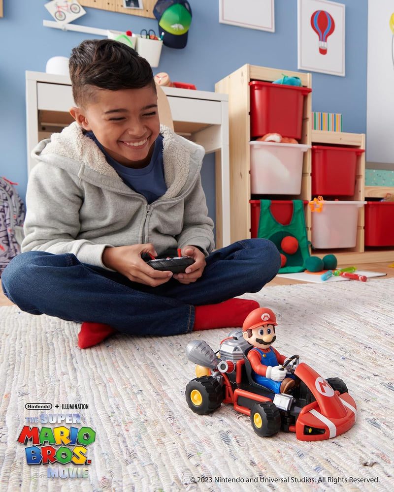 The Super Mario Bros. Movie: Rumble R/C Kart Racer [Toys, Ages 4+] Toys & Games JAKKS Pacific   