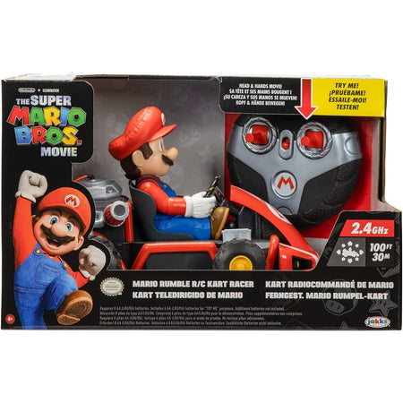 The Super Mario Bros. Movie: Rumble R/C Kart Racer [Toys, Ages 4+] Toys & Games JAKKS Pacific   