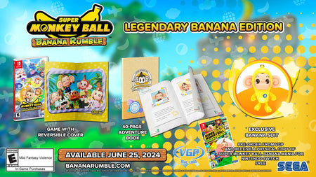 Super Monkey Ball: Banana Rumble - Legendary Banana Edition [Nintendo Switch] Nintendo Switch Video Game SEGA   