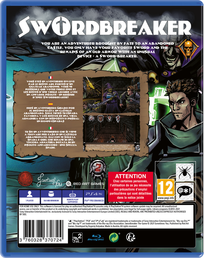 Swordbreaker [PlayStation 4] PlayStation 4 Video Game Red Art Games   