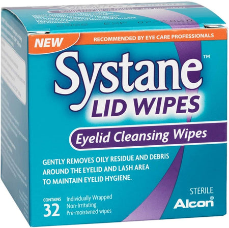 Systane Lid Wipes - Eyelid Cleansing Wipes - 3 Pack - 3 x 32 Wipes [Healthcare] Healthcare Alcon   