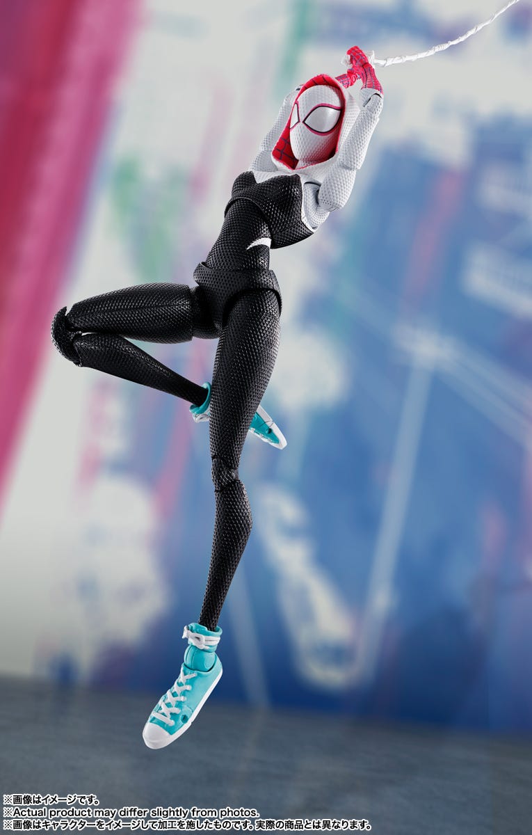 Tamashii Nations: Spider-Man: Across the Spider-Verse Spider-Gwen (Gwen Stacy) S.H.Figuarts Toys & Games Bandai Namco   