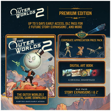 The Outer Worlds 2: Premium Edition - Code In Box [Xbox Series X] Xbox Series X Video Game Microsoft