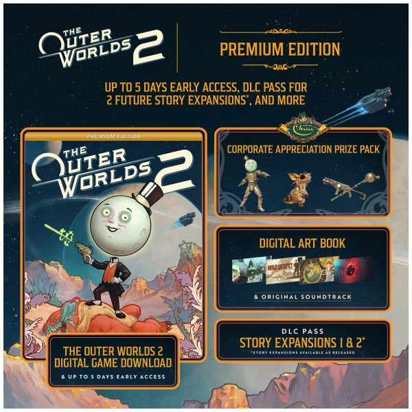 The Outer Worlds 2: Premium Edition - Code In Box [Xbox Series X] Xbox Series X Video Game Microsoft