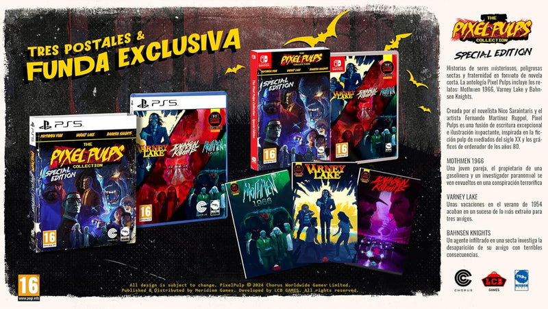The Pixel Pulps Collection - Special Edition [Nintendo Switch] Nintendo Switch Video Game Meridiem Games   