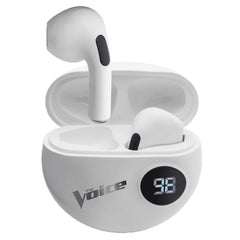 The Voice: Live Earbuds with Power Display - White [Electronics] Electronics The Voice   