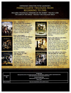 The Middle-Earth 6-Film Theatrical Collection [Blu-Ray Box Set] DVDs & Blu-Rays Warner Bros.   