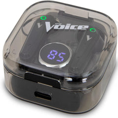 The Voice Duo True Wireless Stereo Earbuds with Mic - Black [Electronics] Electronics The Voice   