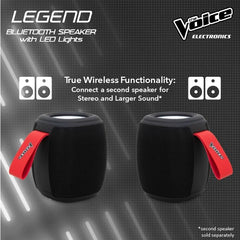 The Voice: LEGEND Bluetooth Wireless Speaker with LED Light Show [Electronics] Electronics The Voice   