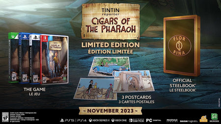 Tintin Reporter: Cigars of the Pharaoh - Limited Edition [Xbox One / Xbox Series X] Xbox Series X Video Game Microids   