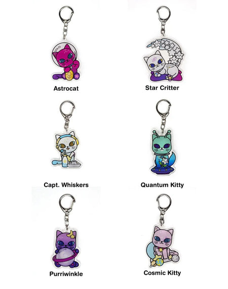 tokidoki: Galactic Cats Acrylic Keychain Blind Box - 1 Random Keychain Toys & Games tokidoki