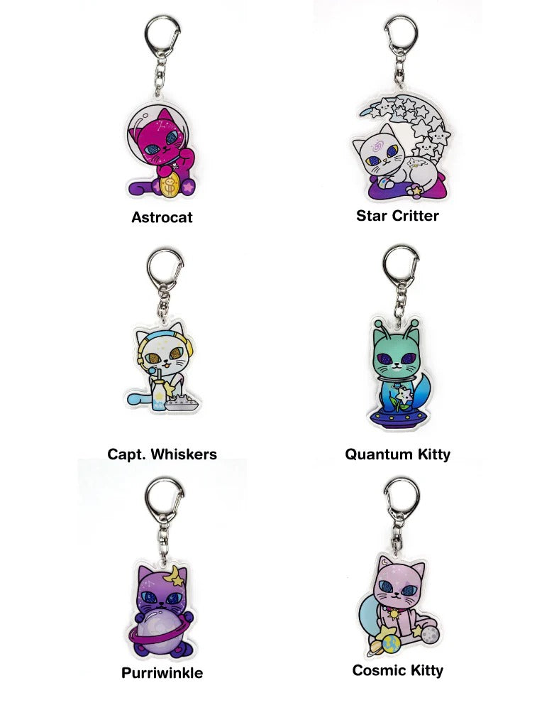 tokidoki: Galactic Cats Acrylic Keychain Blind Box - 1 Random Keychain Toys & Games tokidoki