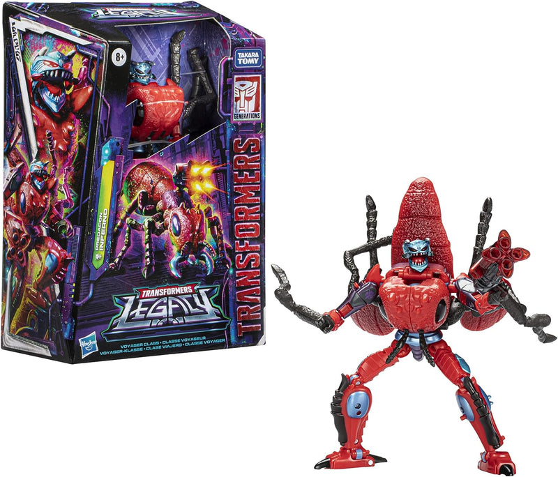 Transformers Generations Legacy Series: Voyager Predacon Inferno Action Figure [Toys, Ages 8+] Toys & Games Hasbro   