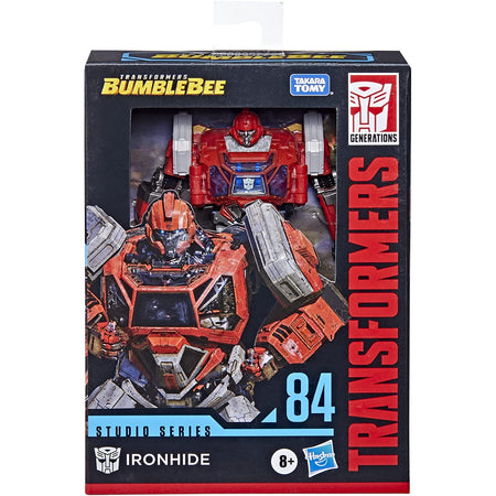 Transformers Studio Series 84 Deluxe Class Transformers: Bumblebee Ironhide 4.5 Inch Action Figure Toys & Games Hasbro   