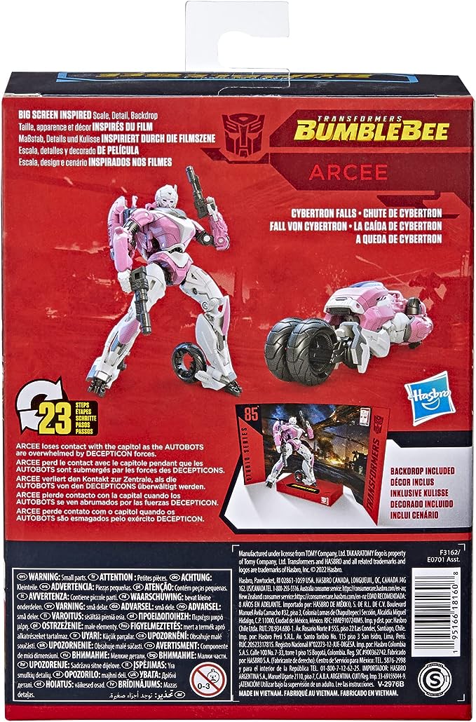 Transformers Studio Series: 85 Deluxe Class Bumblebee Arcee Action Figure [Toys, Ages 8+] Toys & Games Hasbro   