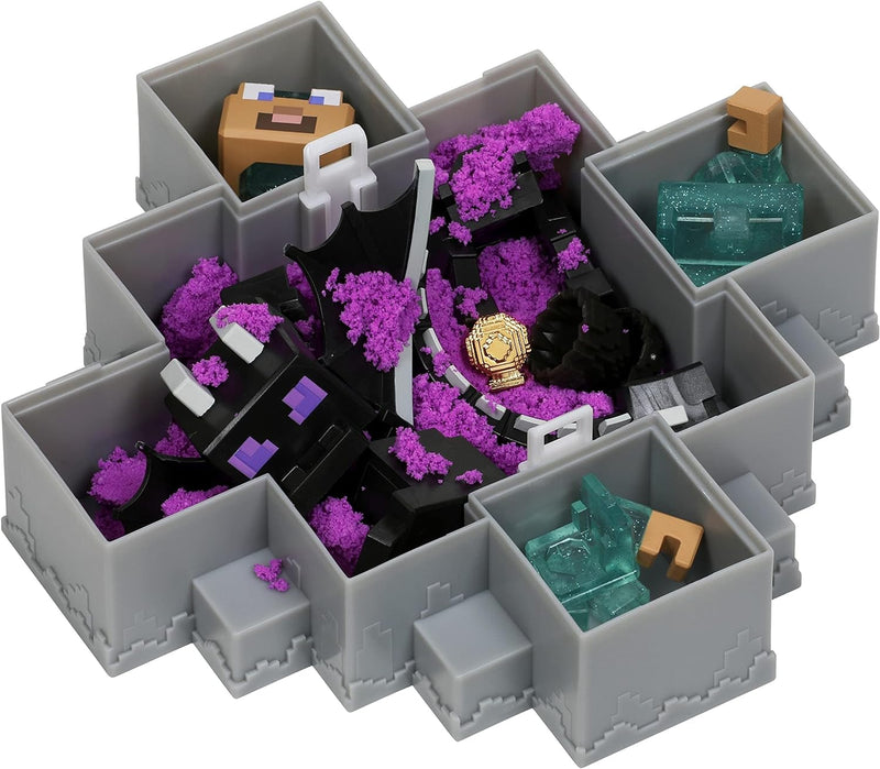 Treasure X Minecraft - Caves and Cliffs Ender Dragon Pack  [Toys, Ages 5+] Minecraft Mojang Studios   