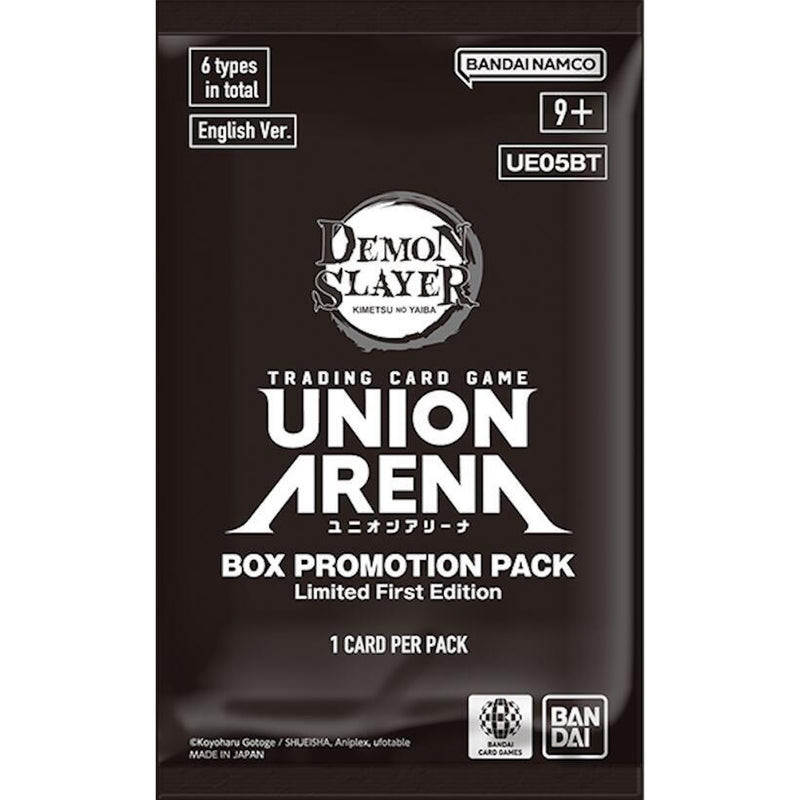 Union Arena TCG: Demon Slayer - Kimetsu no Yaiba UE05BT 1st Edition Box Promotion Pack Card Game Bandai Namco