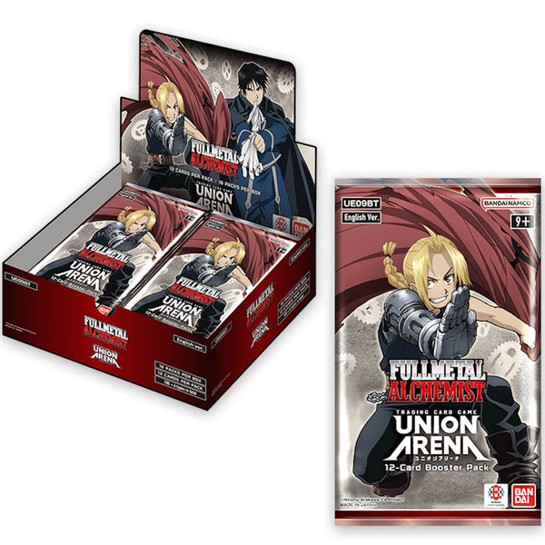shop deals on union arena tcg booster box TCG: Fullmetal Alchemist (UE09BT) this set enhances gameplay with unique mechanics inspired by the Sword Art Online universe Union Arena TCG: Full Metal