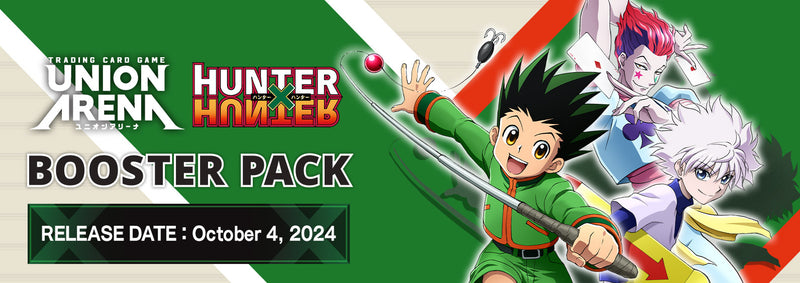 hxh booster box Union Arena - Hunter x Hunter Vol. 2 673 card +6 AP card types*Also includes alternate art and/or design cards from the above types. Union Arena English TCG -