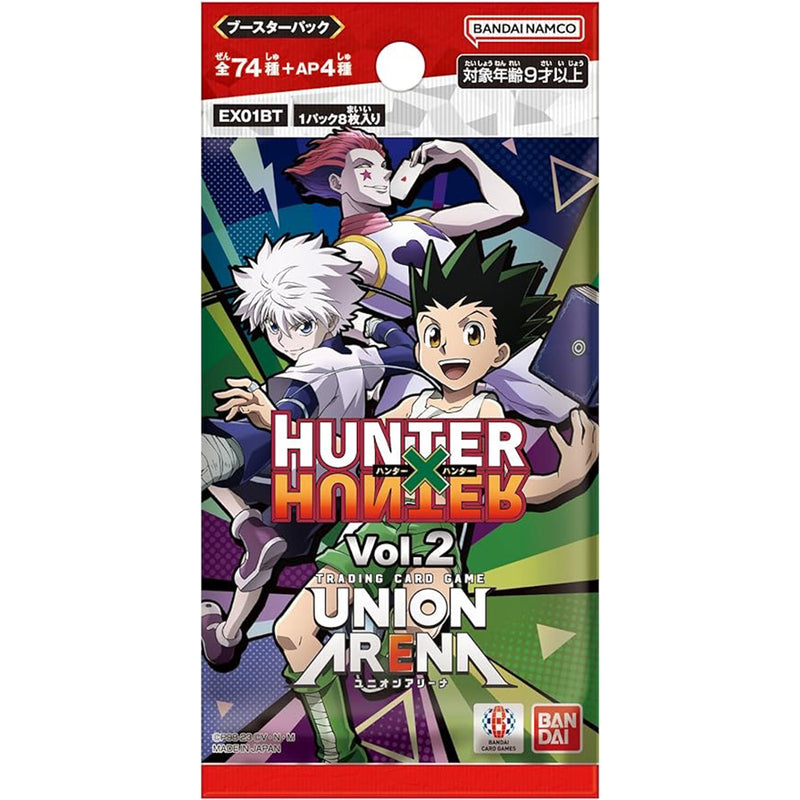 Union Arena: Hunter x Hunter Vol. 2 Booster Box [EX01BT] - 12 Packs [Japanese JPN] Card Game Bandai Namco