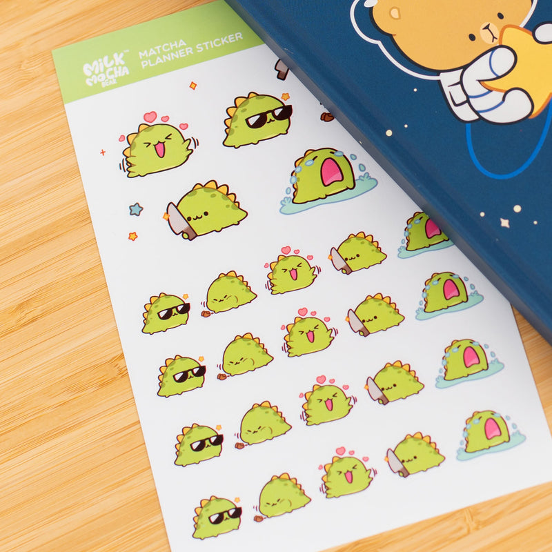 Milk Mocha Bear: Matcha Planner Sticker Sheets Decorative Stickers Milk Mocha Bear