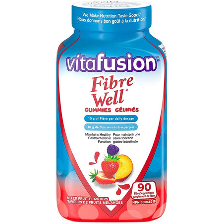 Vitafusion Fibre Well Fibre Supplement Gummies - 90 Gummies Healthcare Vitafusion   